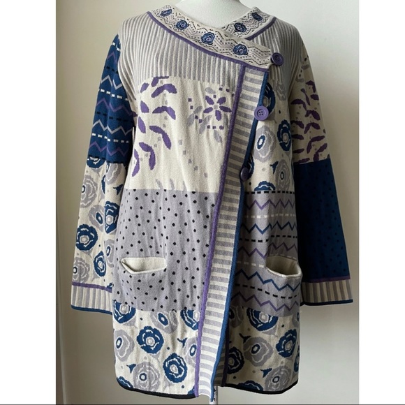 ❤️ SOLD ❤️ Gudrun Sjoden Cardigan Sweater Jacket Medium - Picture 4 of 10